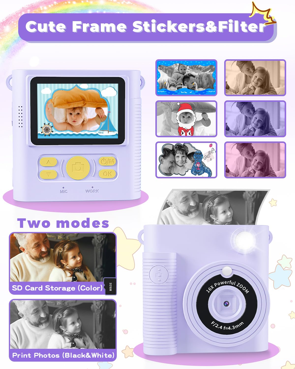 FKATEEN print paper rolls kit enables many keepsakes after every shoot.