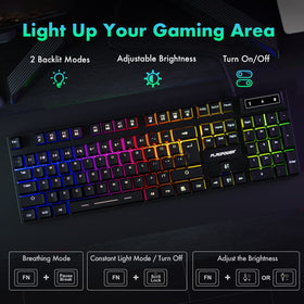 FLAGPOWER breathing mouse with circular LEDs for smooth, responsive control.