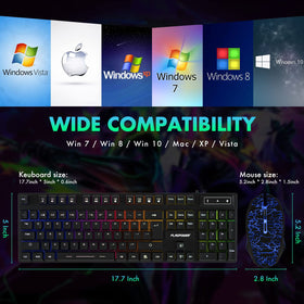 FLAGPOWER combo is ready for PC or laptop setups for work or play.