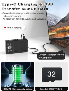 Fleafer camera with face recognition and smile detection for easy candid shots.