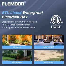 Flemoon clips and clamps keep cords steady to prevent disconnections.