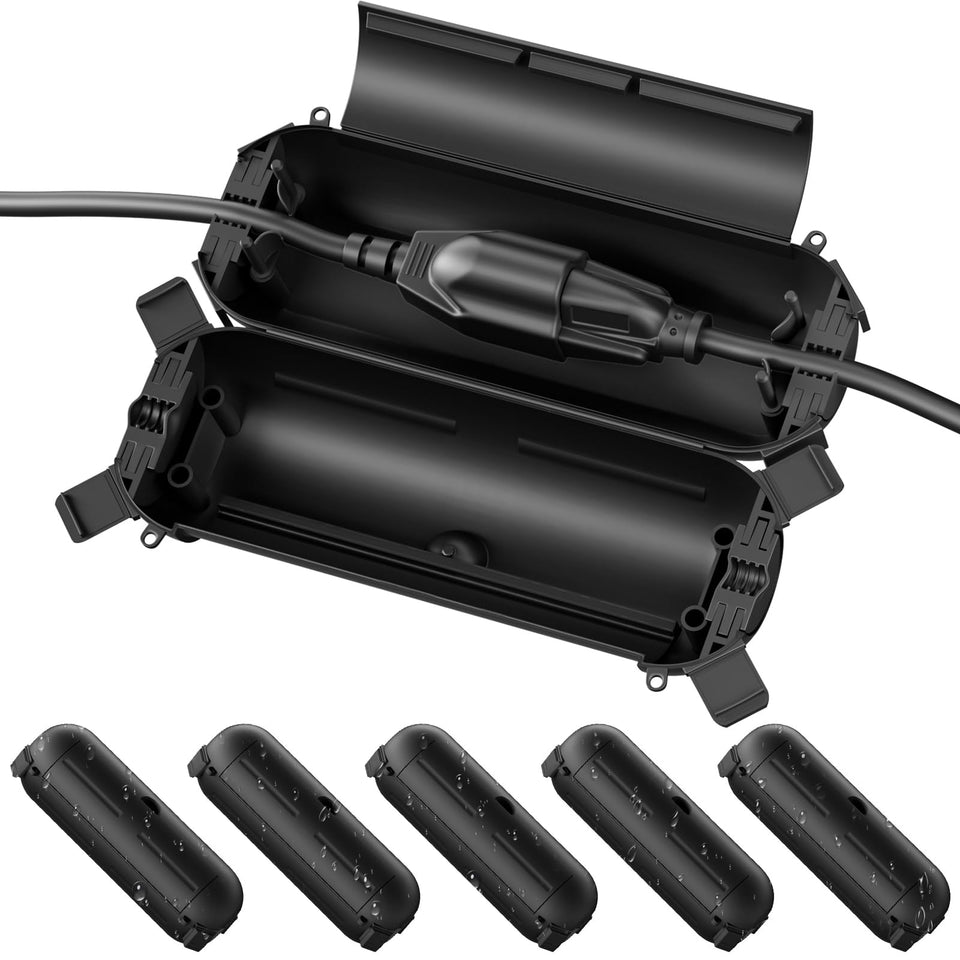 Flemoon front view of closed box showing compact protection benefit
