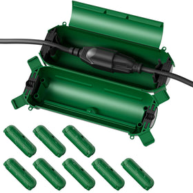 Flemoon front view of weatherproof box protecting connections outdoors