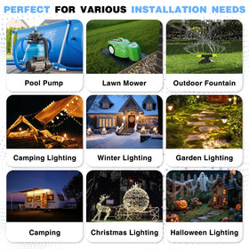 Flemoon securing inflatable decor power connection for reliability