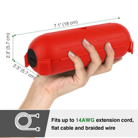 Flemoon 10mm entry port fits 14/16/18 gauge cords for secure plugs.