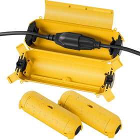 Flemoon outdoor extension cord safety cover seal protects outdoor connections