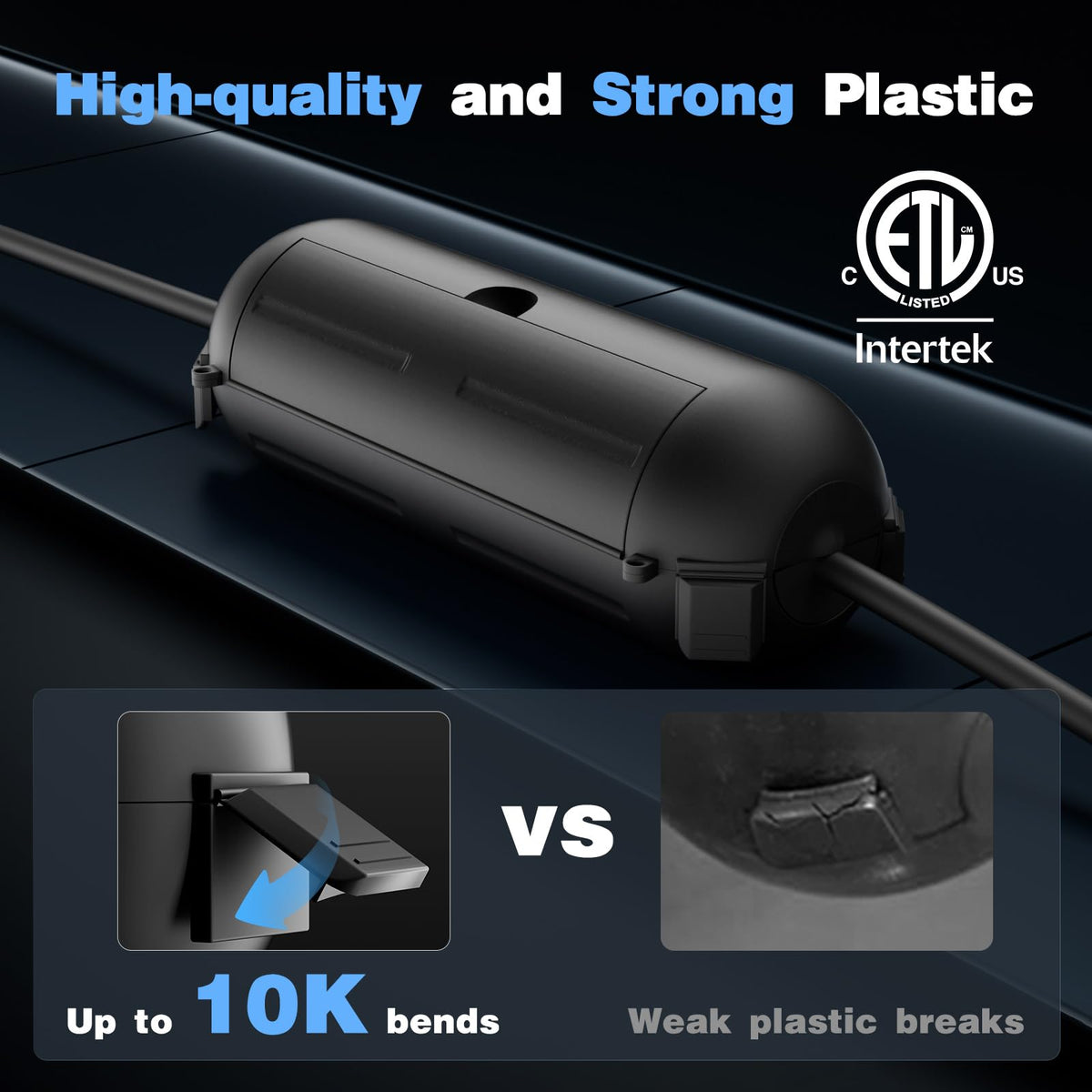 Flemoon rubber gasket seal blocks water intrusion for outdoor use.
