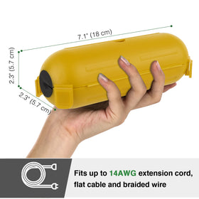 Flemoon snap-lock lid and four corner clips secure enclosure against rain
