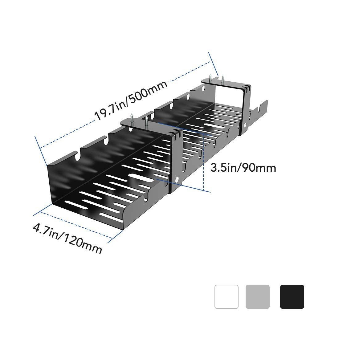 FLEXISPOT desk-edge installation shows quick, secure mounting under the tabletop.