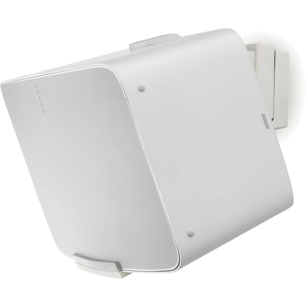 Flexson Wall Mount for Sonos Five White securely holds your speaker with a clean fit.