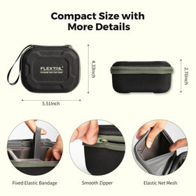 FLEXTAILGEAR zipper mesh pocket securely holds small accessories
