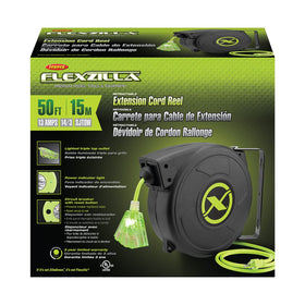 Flexzilla lighted triple-tap outlet enables quick, visible power.