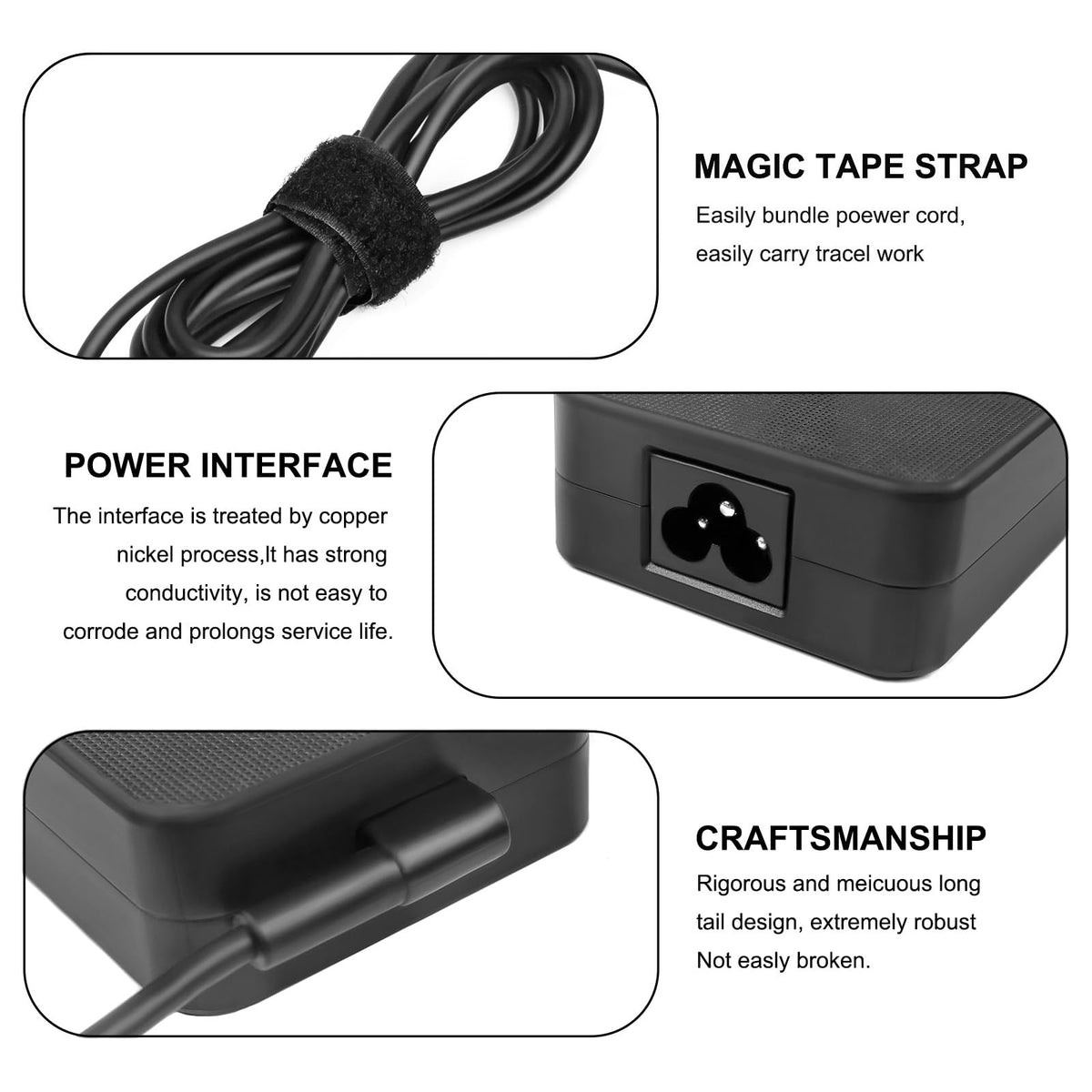 FLGAN branding on compact 65W USB-C charger emphasizing safety