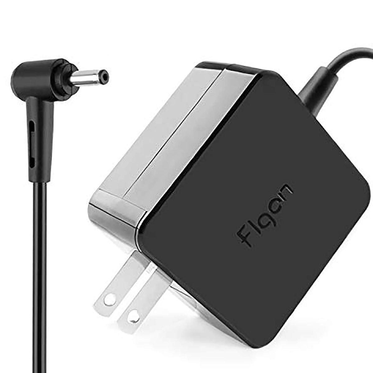FLGAN 45W Asus charger front view powering compatible laptops