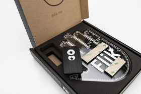 FLIK easy mount Velcro adhesive strips for secure installation inside vehicle