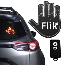 FLIK Original Middle Finger Light front view shows playful road feedback for drivers