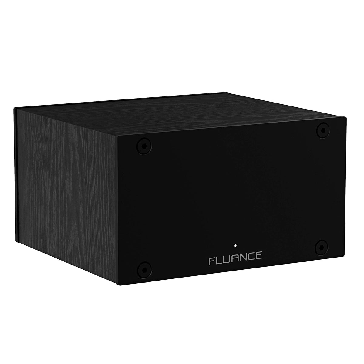 Fluance PA10 front panel controls enable precise phono preamp operation and easy volume tuning.
