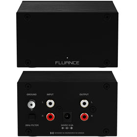 Fluance PA10 shielded enclosure reduces EMI for quieter playback.