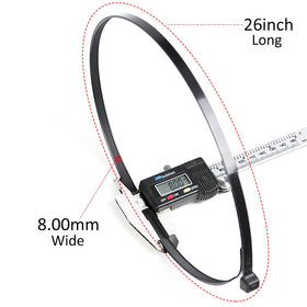 Flurhrt cable ties bundling thick wires showing organized, heavy-duty hold