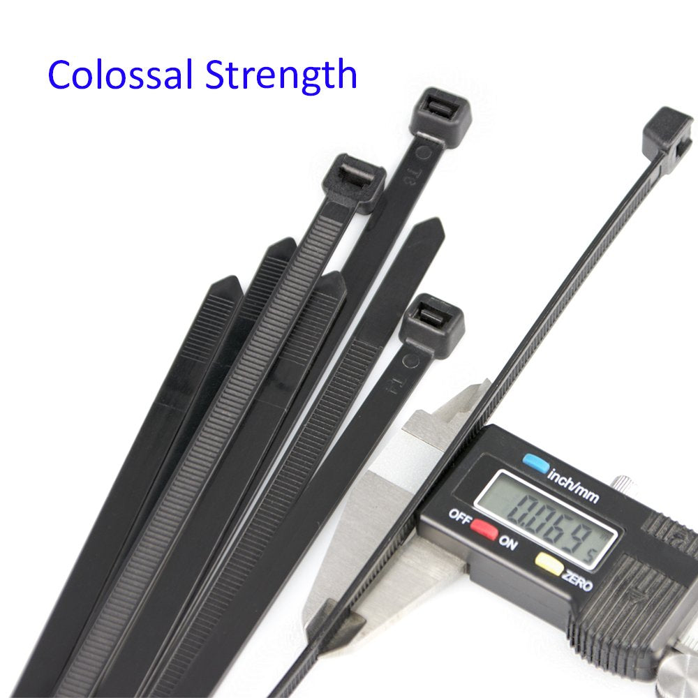 Flurhrt cable tie beside ruler showing 26-inch length for versatile use
