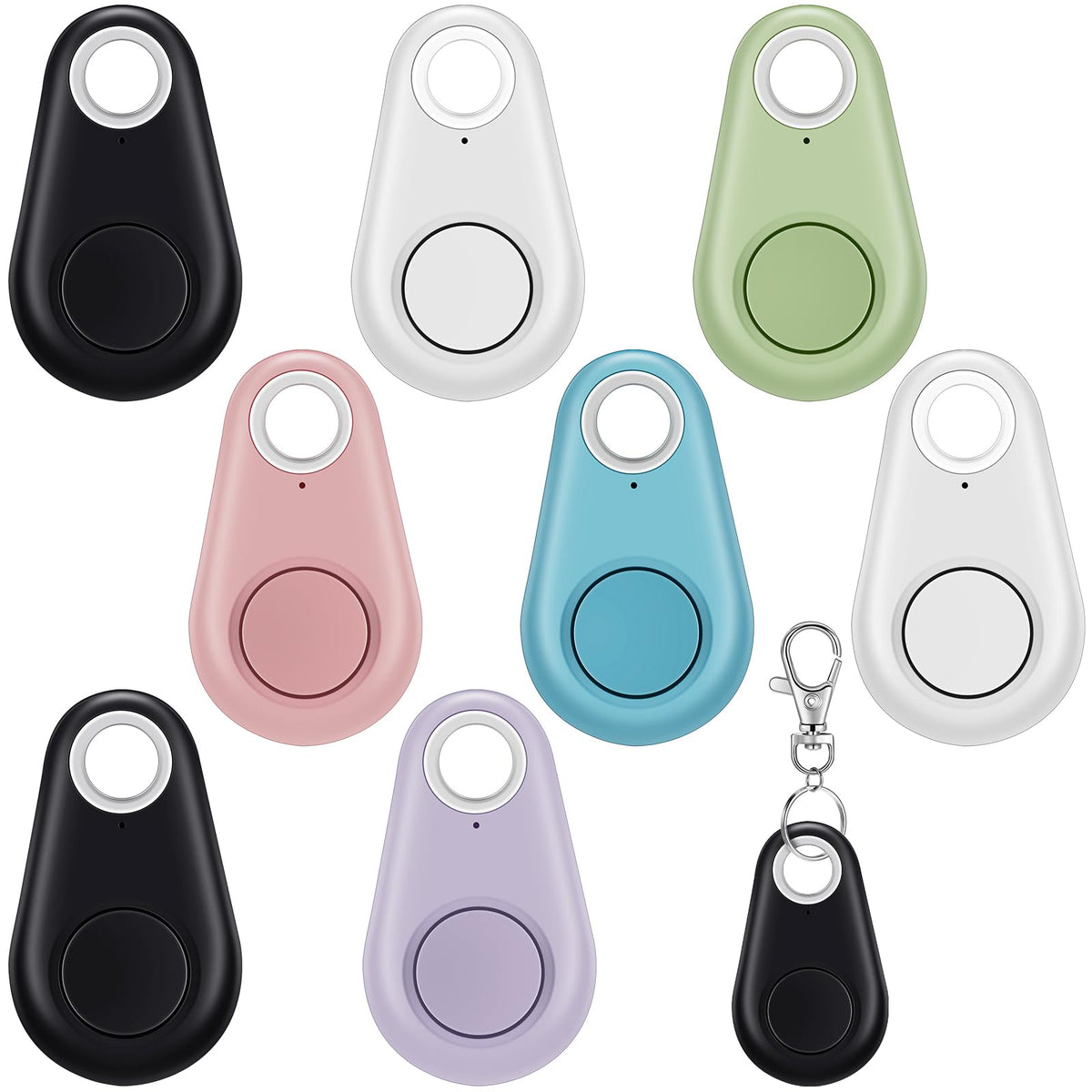Flutesan 8-pack GPS trackers for keys and bags organize daily essentials