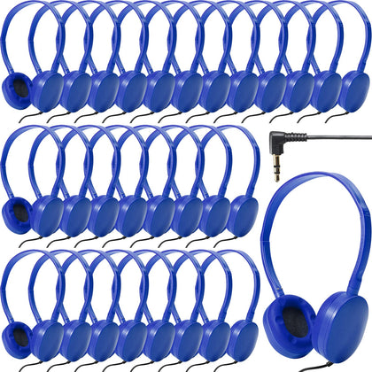 Flutesan blue headphones front view showing bright color and durable build for easy identification