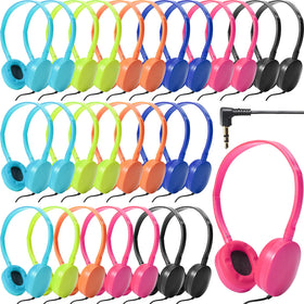 Flutesan front packaging showing 30 sealed headphones for easy distribution and storage