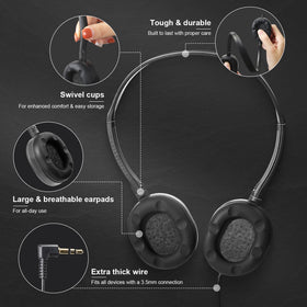 Flutesan close-up of soft ear pad highlighting comfort for students