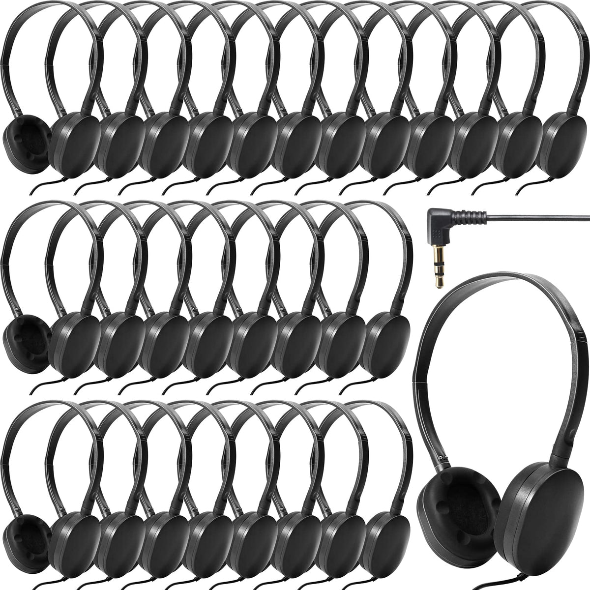 Flutesan wired headphones with adjustable headband for a comfortable classroom fit.