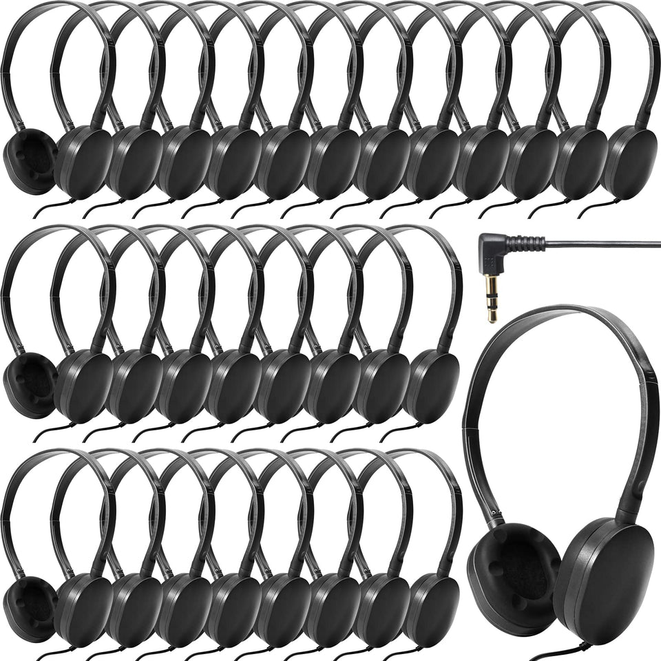 Flutesan wired headphones with adjustable headband for a comfortable classroom fit.