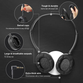 Flutesan wired headphones with soft ear pads reduce fatigue during long use.