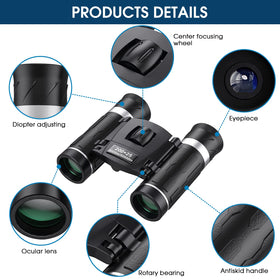 Flyant 200x25 binoculars aid hiking and camping with dependable focus