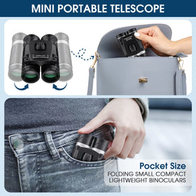 Flyant 200x25 compact binoculars keep travel light with strong visibility