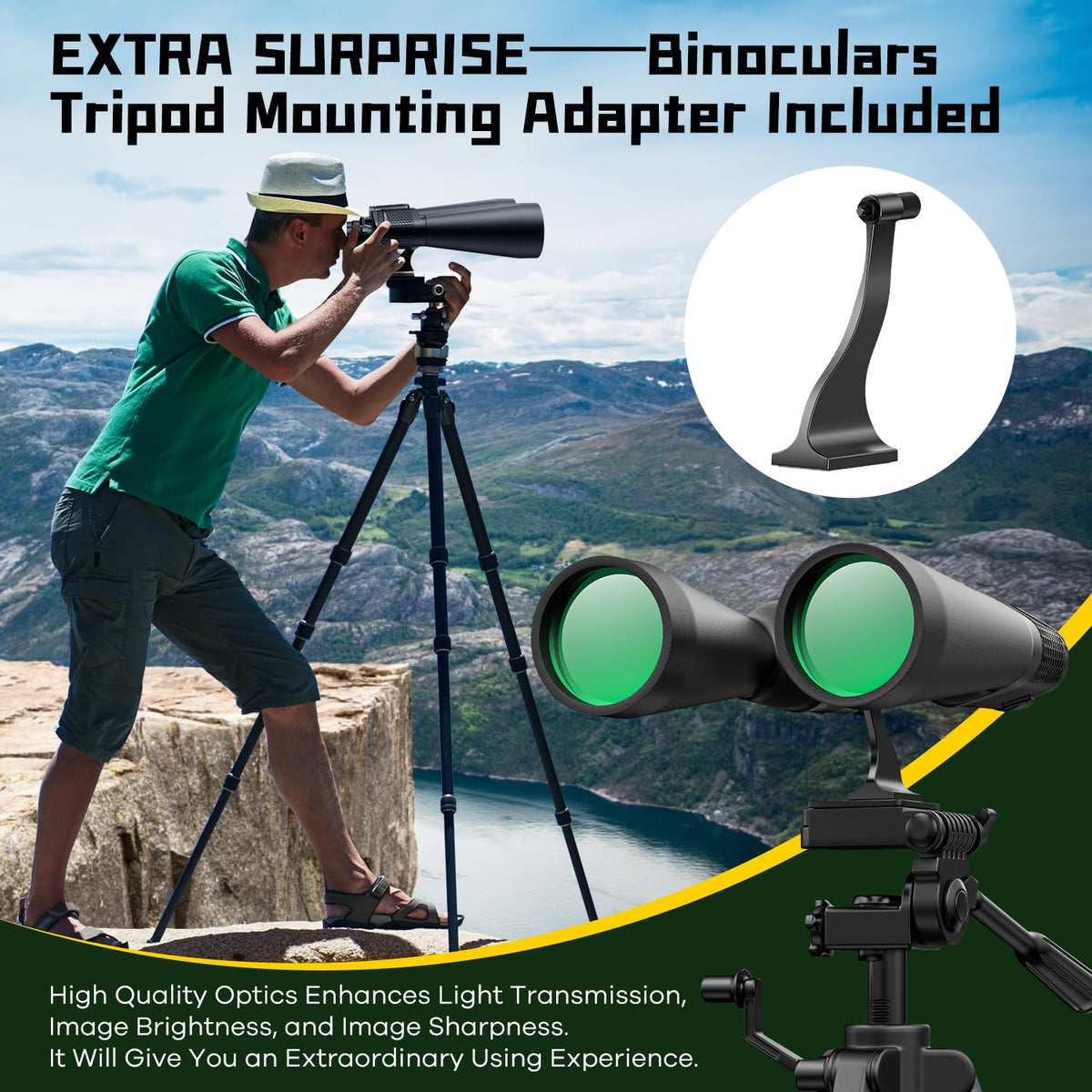 FLYANT used for stargazing under night sky to enhance lunar clarity
