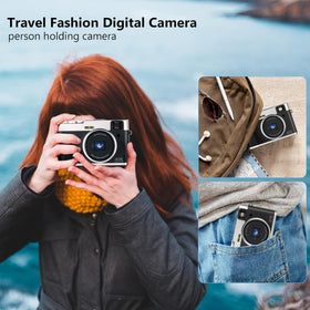 FlyFrost 4K camera 2-8 LCD display; easy framing and instant review on the go.
