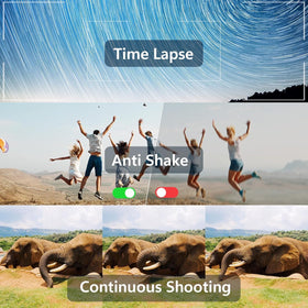 FlyFrost 4K camera 48MP sensor; sharp photos with rich textures for crisp portraits.