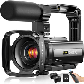 FlyFrost 8K camera front view with crisp video for YouTube