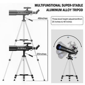 FlyGala color filters Moon and 82A reduce glare for clearer skies.