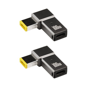 Flylin USB C to Slim Tip Adapter in front view, compact and travel-ready.