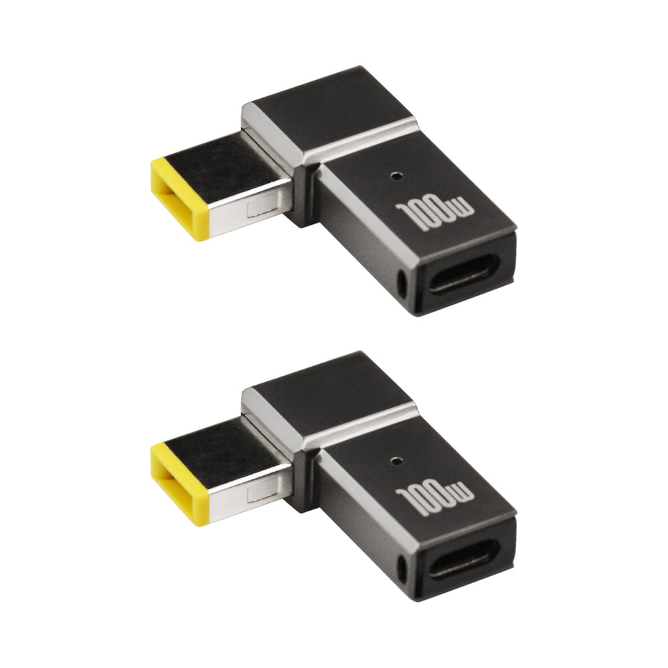 Flylin USB C to Slim Tip Adapter in front view, compact and travel-ready.