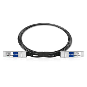 FLYPROFiber 10G DAC cable connectors close-up with sturdy SFP+ interfaces