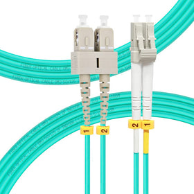 FLYPROFiber 5M SC-LC OM3 patch cable for high-density 10G links in data centers.