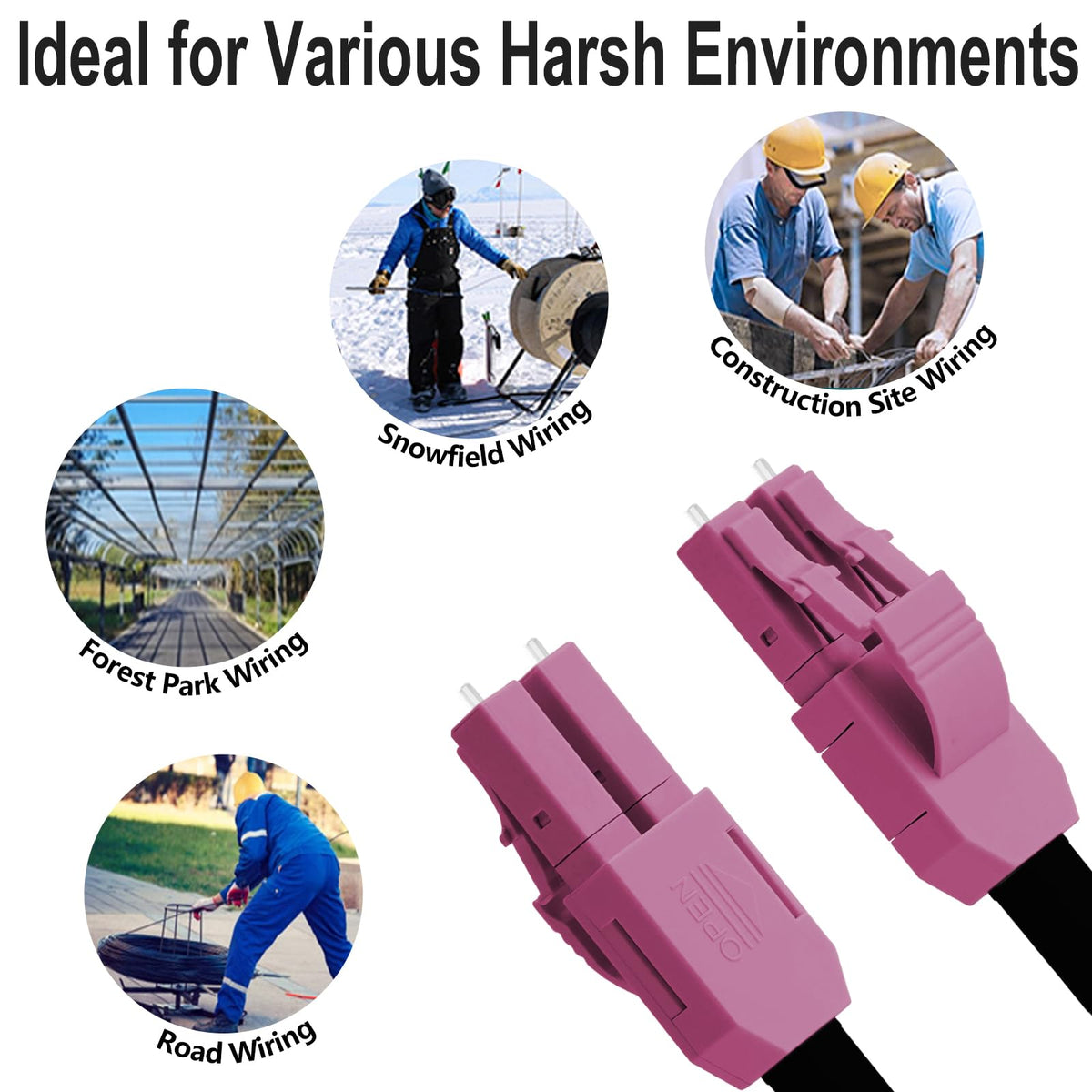 FLYPROFiber cable routed for conduit burial and dependable outdoor installation.