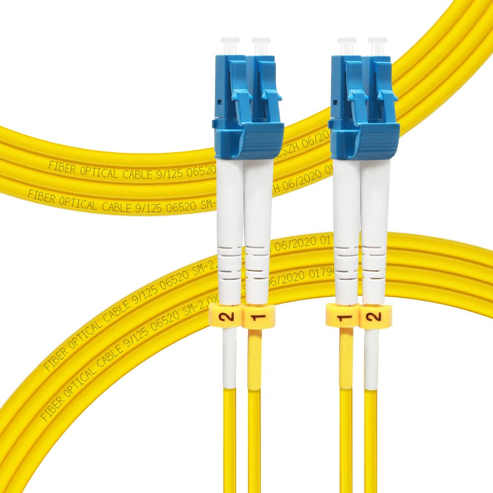 FLYPROFiber LC connectors front view showing precision and reliable mating