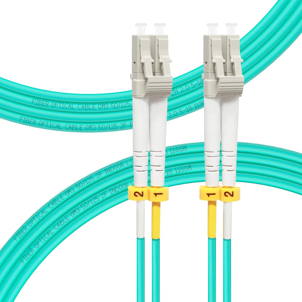 FLYPROFiber LC-LC OM3 patch cable pack 5m with durable jacket for data centers.