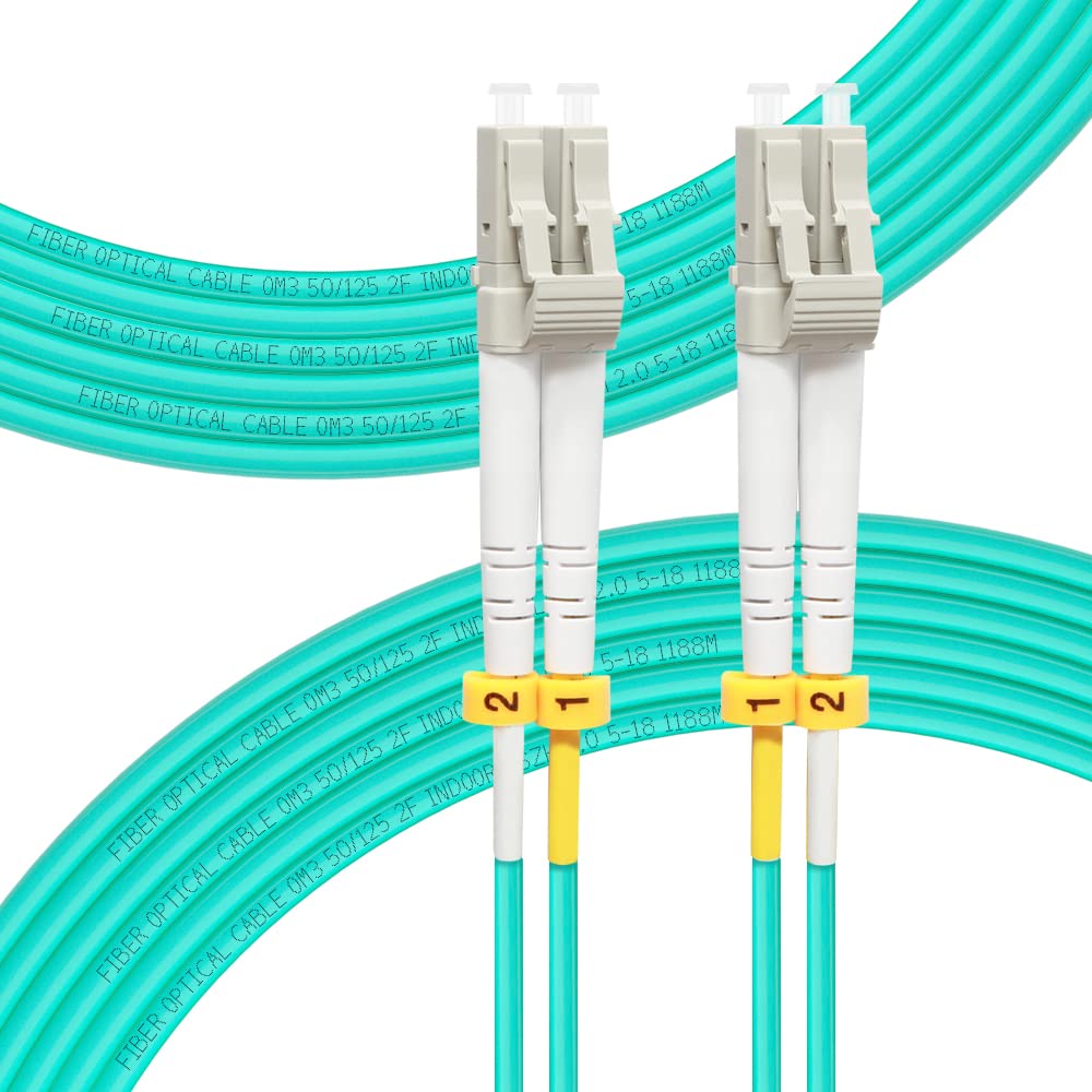 FLYPROFiber LC-LC OM3 8m patch cable—high-density network reliability.