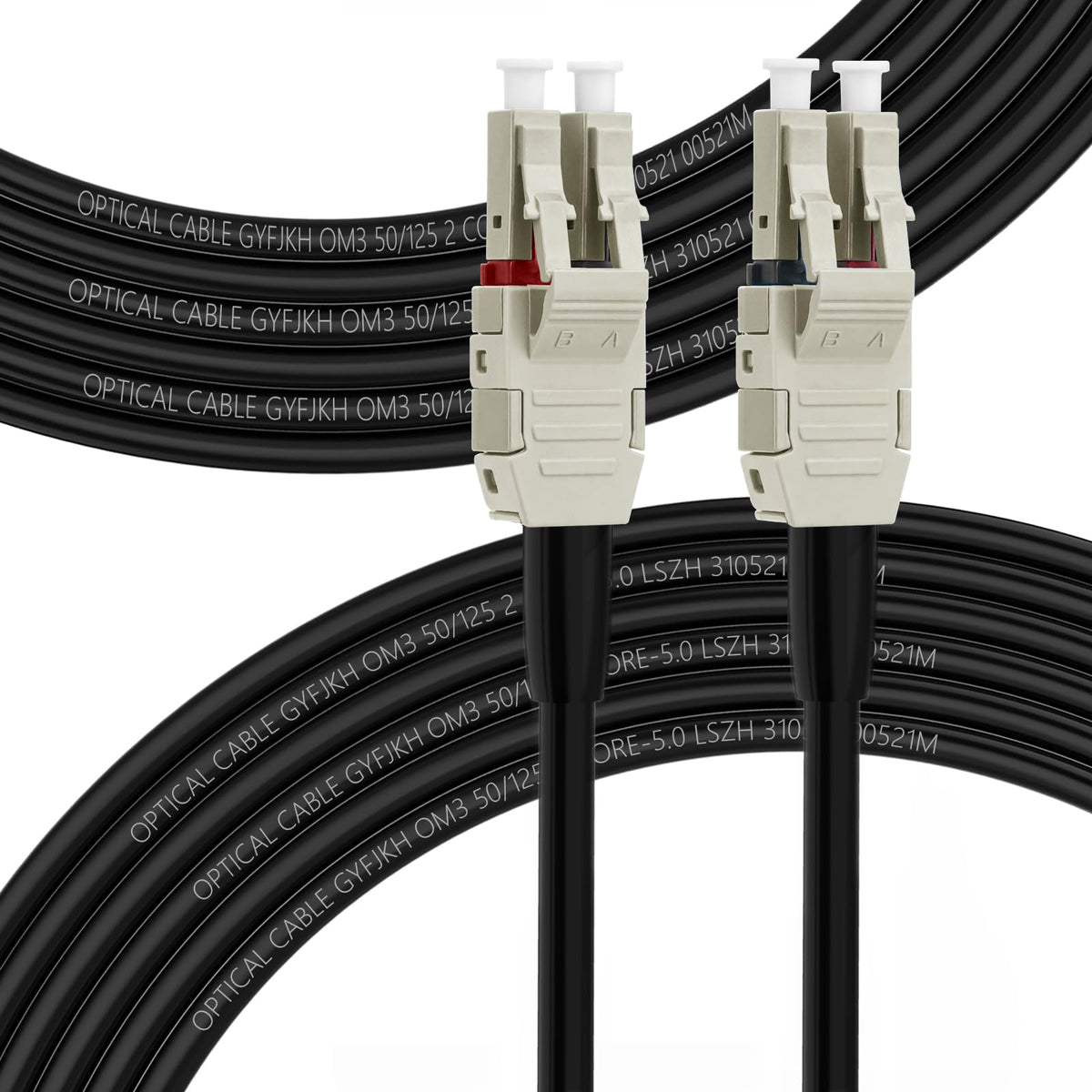 FLYPROFiber front LC connectors showing neat termination and reliable connection