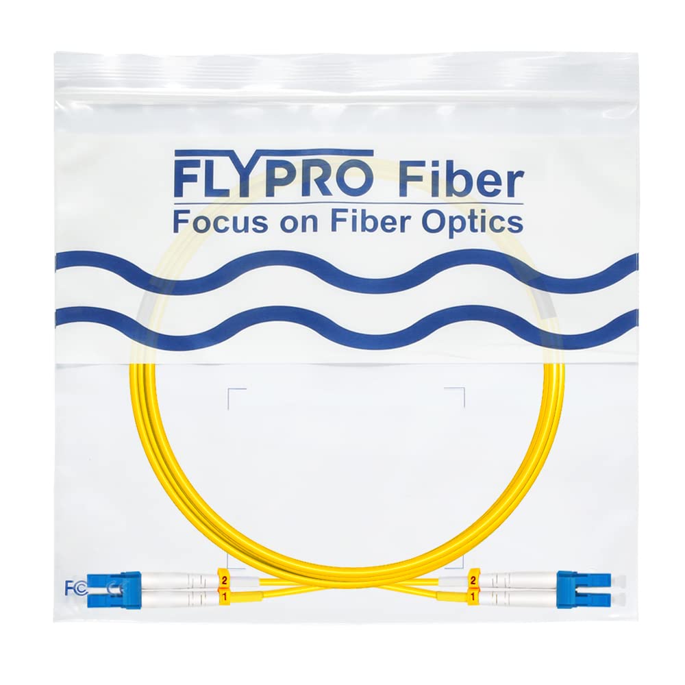 FLYPROFiber OS2 LC-LC indoor-use patch cable standard connectors.