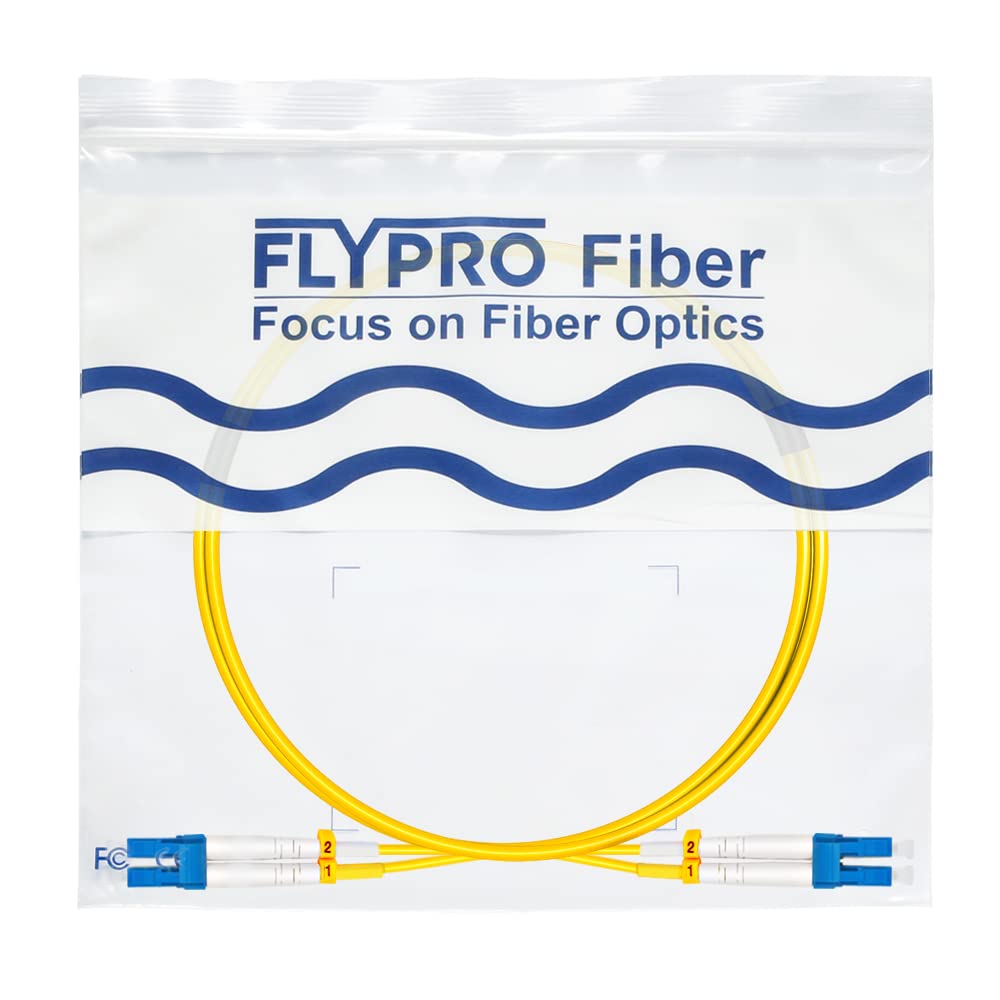 FLYPROFiber OS2 LC to LC patch cable data center ready for high-density deployments.