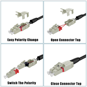 FLYPROFiber outdoor OM3 armored LC-LC cable 300m reliable long-distance connectivity